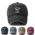 1 Unisex Fashion Versatile Printed Letter "JE SUIS UN PAPY" Baseball Cap | Classic Retro Lightweight Curved Brim, Ideal for Outdoor Travel, Camping, Casual Wear, and Festive Parties, Woven by MAKEFGE