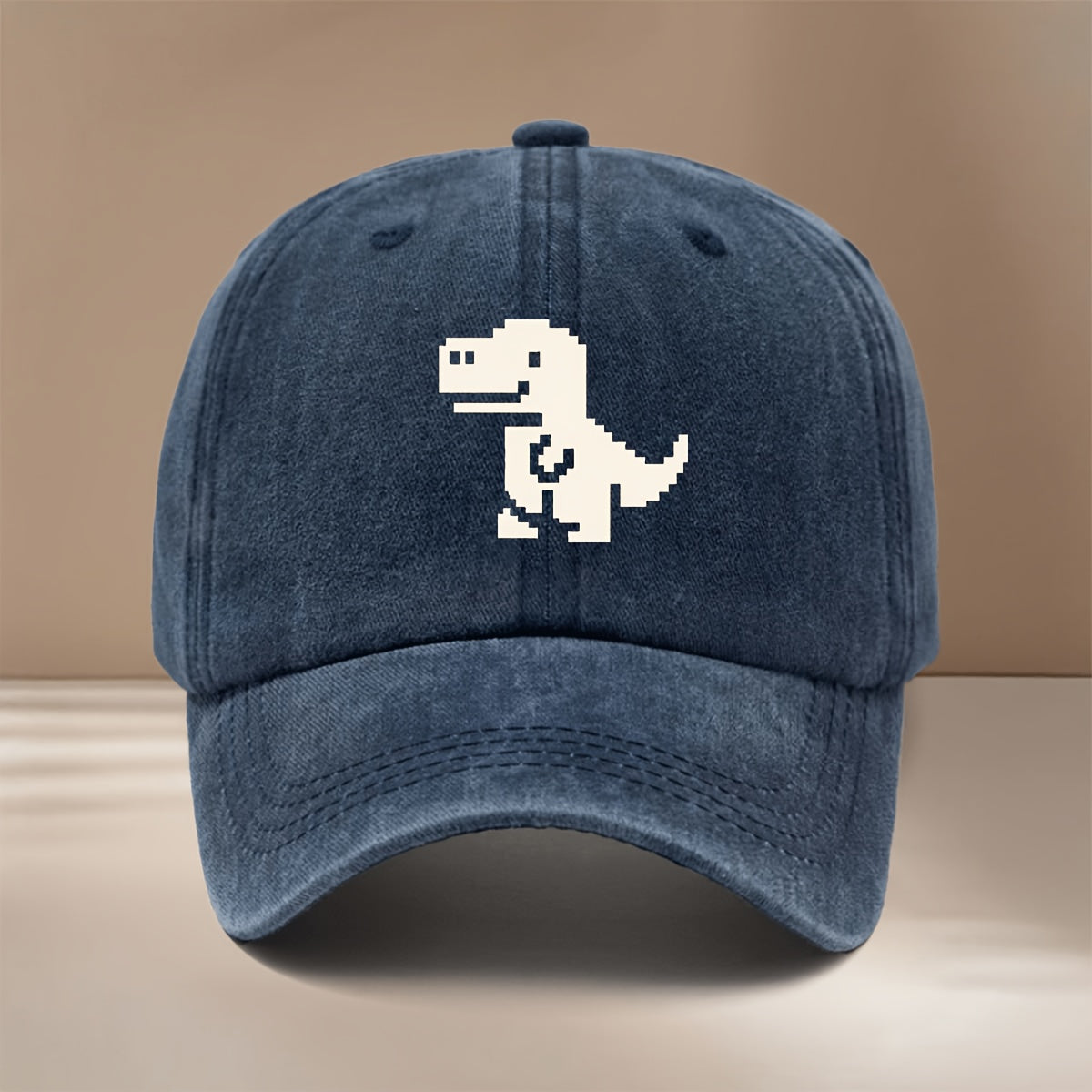 This Is a Baseball Cap with Pixel Art Pattern, Trendy Comfortable Adjustable Size Casual Hat Unisex Lightweight Easy Duckbill Cap Outdoor Sports Dining Camping Matching Fashion Curved Brim Hat Sports Event Cheerleading Matching Style Versatile 6-Pan
