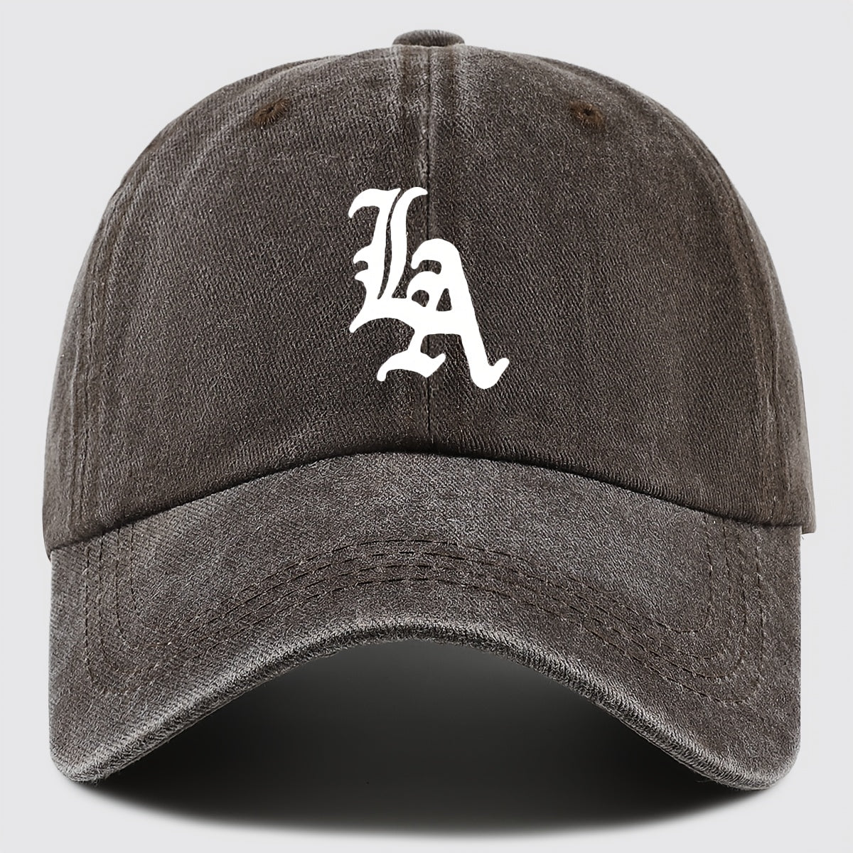 "LA" Printed Baseball Cap Dad Hat, Street Style Golf Cap Mom And Dad Matching, Breathable Comfortable Unisex Design, Workwear Style Trucker Hat, Urban Series Hat Suitable for Parties, Driving, Hip-Hop, Skateboarding, Cycling, Sports, Fitness