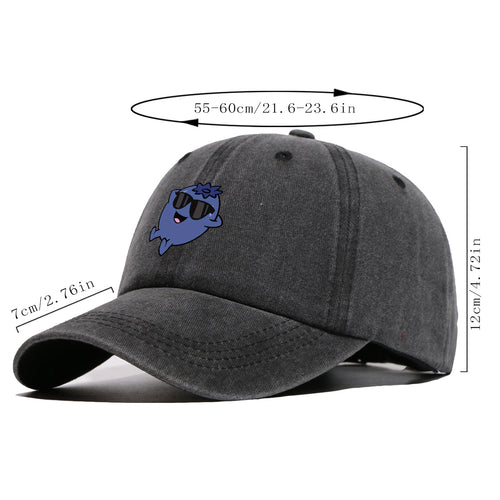 1pc Cartoon Blueberry Pattern Baseball Cap, Fun Sunglasses Flower Decoration, Comfortable And Breathable Sun Hat, Fashionable Cute Unisex Adjustable Dad Hat, Outing Hat, Best Friend Shopping Hat, Suitable for Picnics, Amusement Parks, Hiking