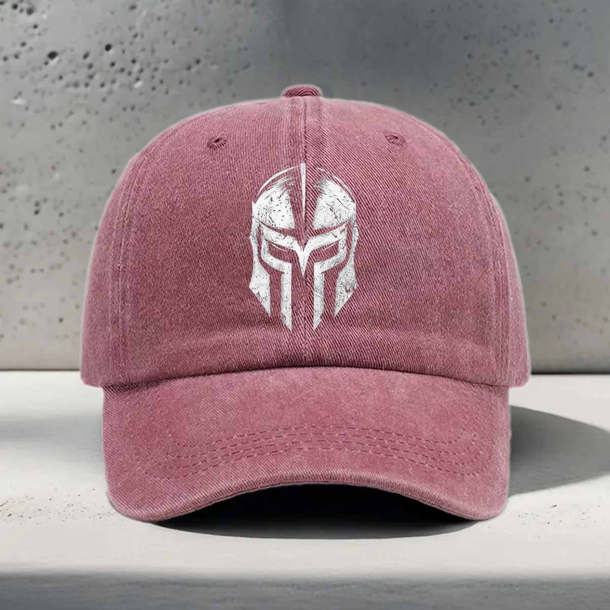 Women'S Baseball Cap, Spartan Warrior Element Pattern, Conveying The Concept of Power And Courage, Classic Retro, Street Trendy, Unisex Duckbill Hat, Suitable for Ancient Greek Theme Parties, Historical Cultural Events, Daily Outing Outdoor Sports