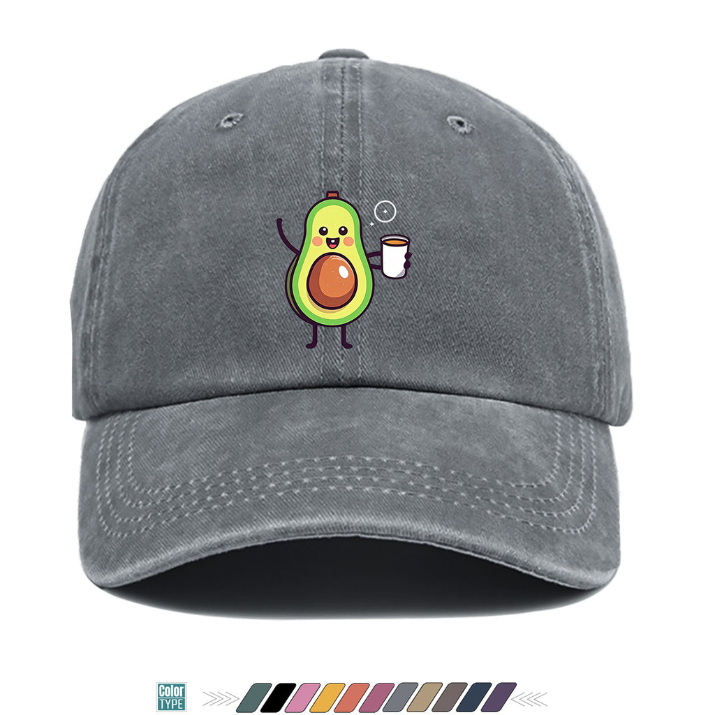 1pc Avocado Cartoon Print Baseball Cap Cute Smiling Fruit Pattern Sun Hat Fashionable Fun Sunshade Hat Unisex Adjustable Duckbill Cap Couple Outing Hat Girlfriend Shopping Hat Outdoor Picnic Hat Beach Vacation Hat Daily Casual Hat Sports Fitness Hat