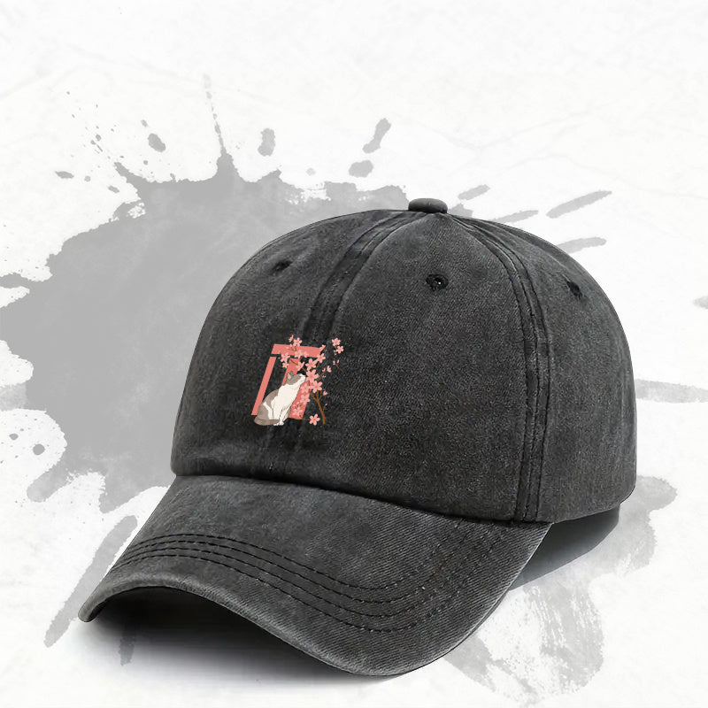 1pc, Adjustable Baseball Cap with Cute Cat Design, Lightweight Printed Craft Women'S Hat, Men'S Trendy Cap with Cat Pattern, Ideal Gift for Weddings, Parties, Birthdays