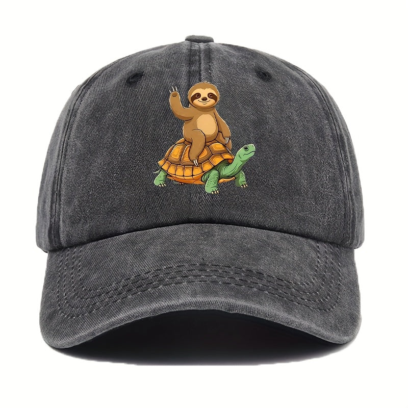 Don'T Worry, I'M Here for The Sloth. Cute Sloth, Gift for Sloth Lovers, Pattern Printed Women'S Baseball Cap, Casual Spring Summer Outdoor Fashion Casual Versatile Hat Unisex