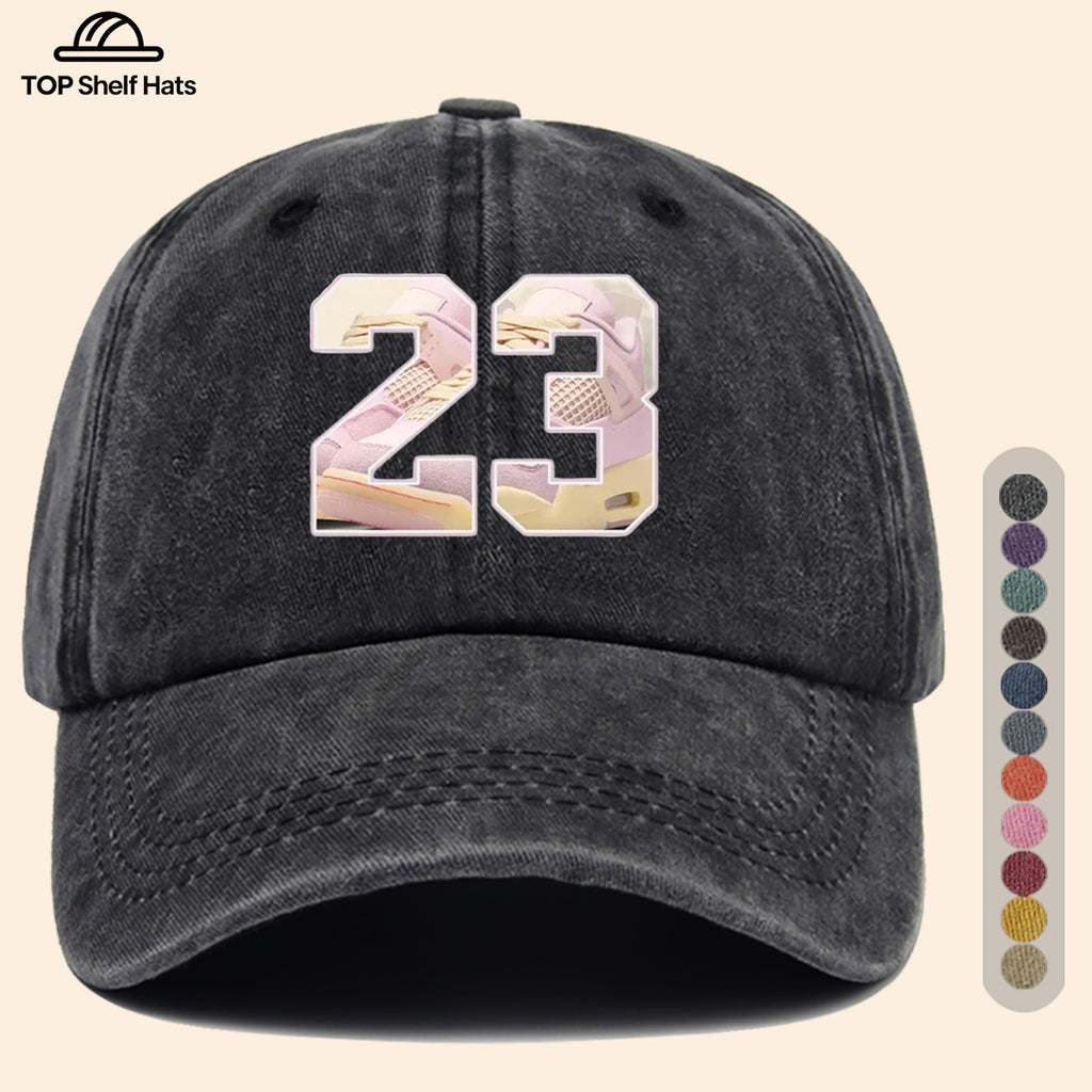 1pc Sports Element Digital "23" Design Printed Baseball Cap, Trendy Street Style Dad Hat, Fashionable Individual All-Match Baseball Cap, Adjustable Size, Hipster Trendy Hat, Street Skate Cap, Suitable for Daily Outings, Trendy Gatherings