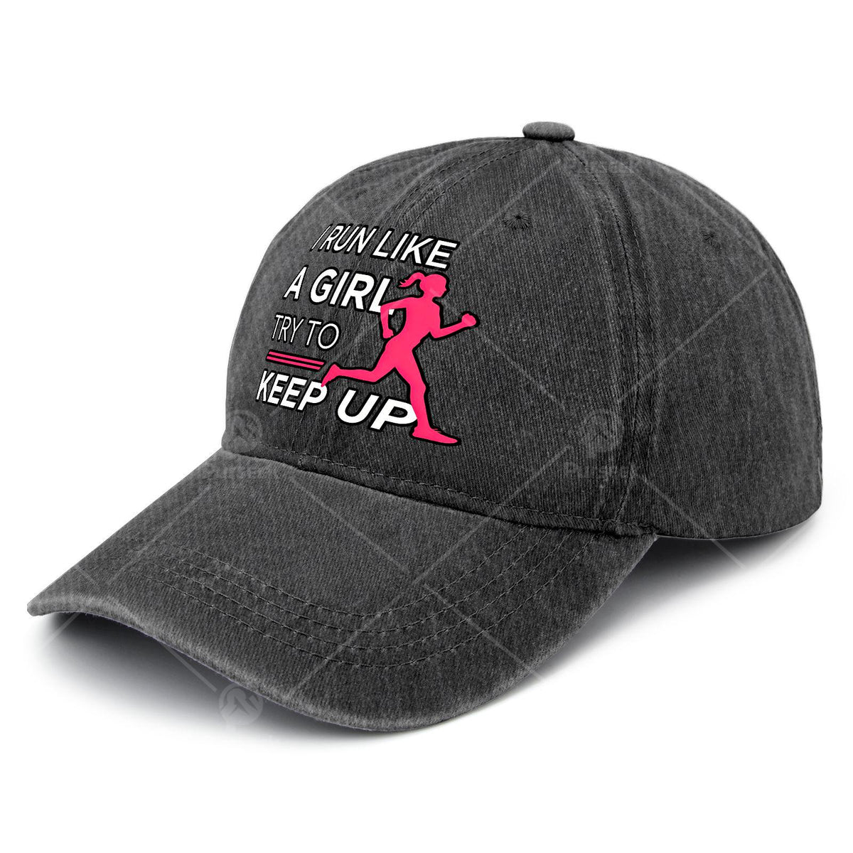 Female Runners I Run Like a Girl Try to Keep Up Baseball Hat Unisex Aesthetic