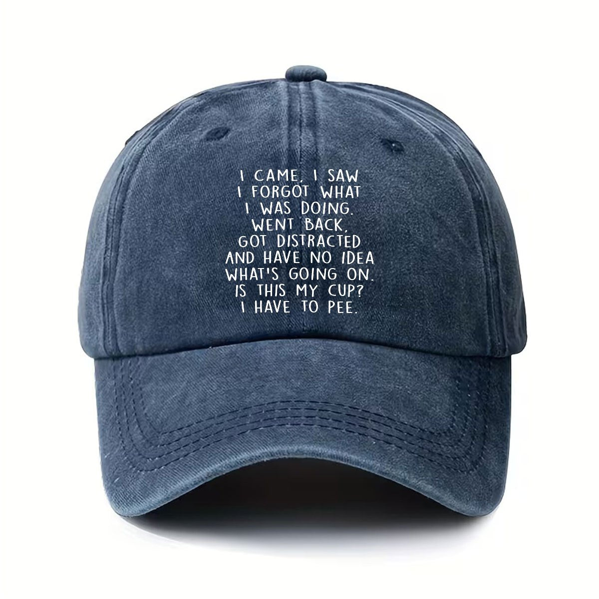 I'M Here, I See That I Have Anxiety, So I Left. Vintage Washed 6-Color Baseball Cap Lightweight Outdoor Hat Unisex