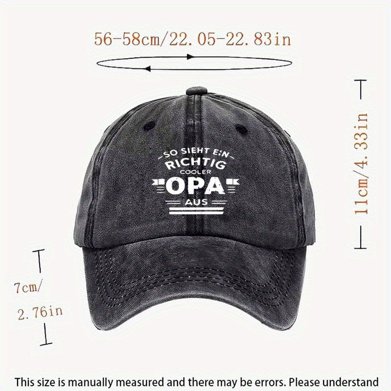 Unisex Washed Baseball Cap, Trendy Retro Duckbill Cap, Layered Printed Slogan Sun Hat, Best Choice for Traveling And Walking