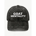 GOAT Mentality Motivational Quote Hat for Men Women Vintage Street Style Casual Baseball Cap Anniversary Gift