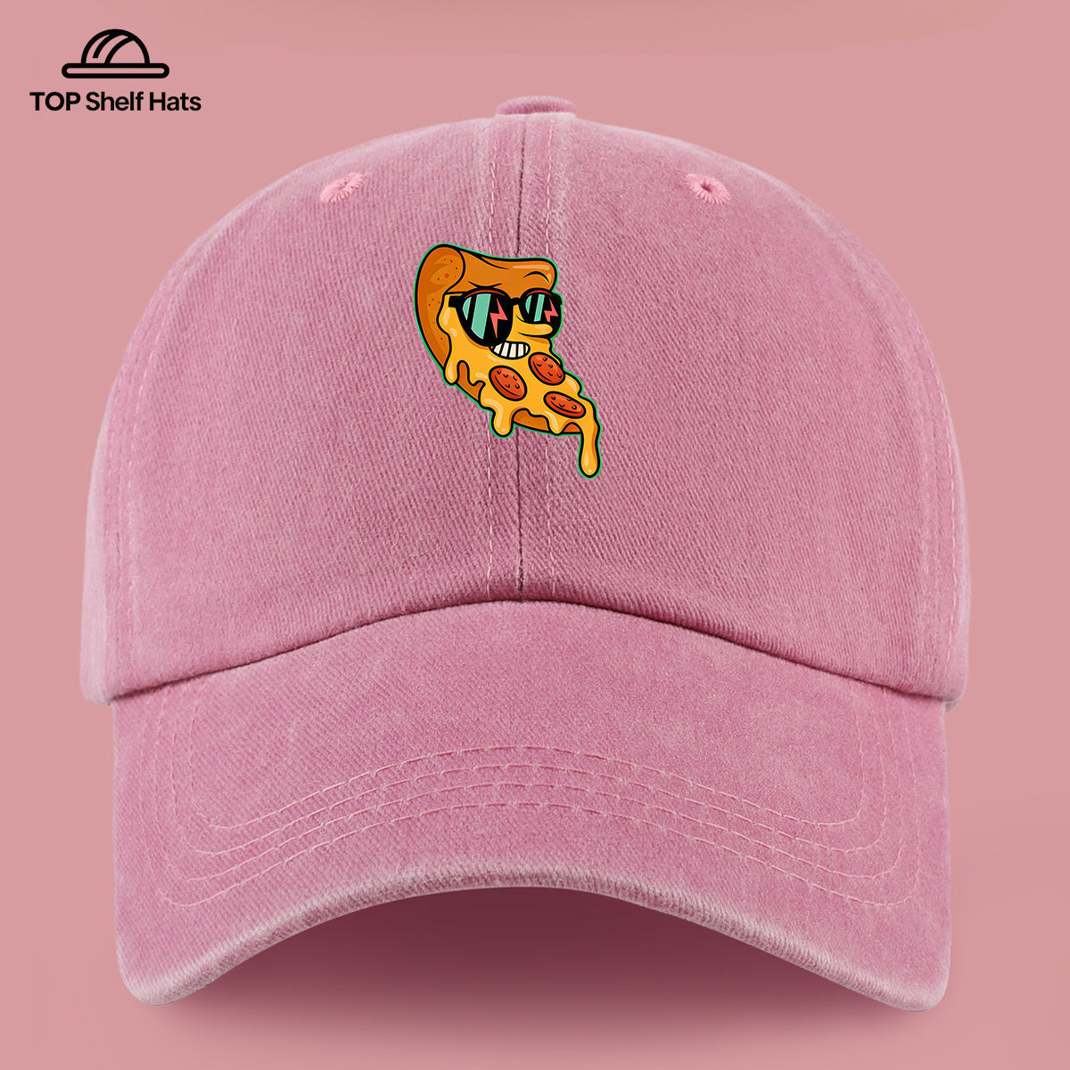 1pc Funny Pizza Slice Print Baseball Cap - Adjustable Vintage PAPA Trucker Dad Hat Suitable for &, Lightweight Breathable for Outdoor, Beach, Skateboarding, Casual Wear - Pizza-Themed, Parties, Daily Fashion Accessory