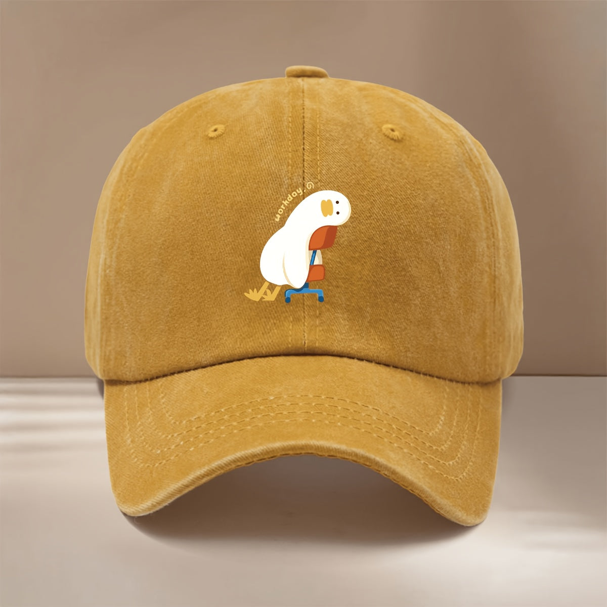 This Is a Baseball Cap Featuring a Design of a Lazy Duck for Work, Lightweight And Adjustable in Size, Suitable for Both Men And Women. It'S a Trendy And Casual Duckbill Hat Perfect for Outdoor Sports, Gatherings, And Camping