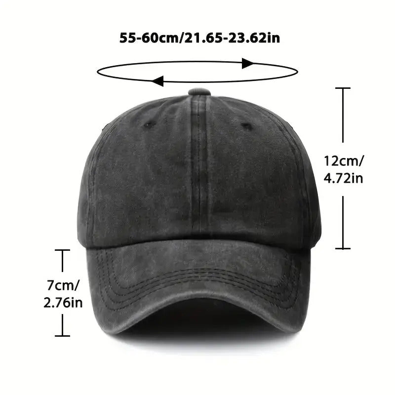 A Retro Baseball Cap Featuring a Print of The Eiffel Tower in Paris, Designed with a Relaxed Curved Brim And Soft Top, Adjustable for a Comfortable Fit, Perfect for Sports, And Stylish with a Pointed Top