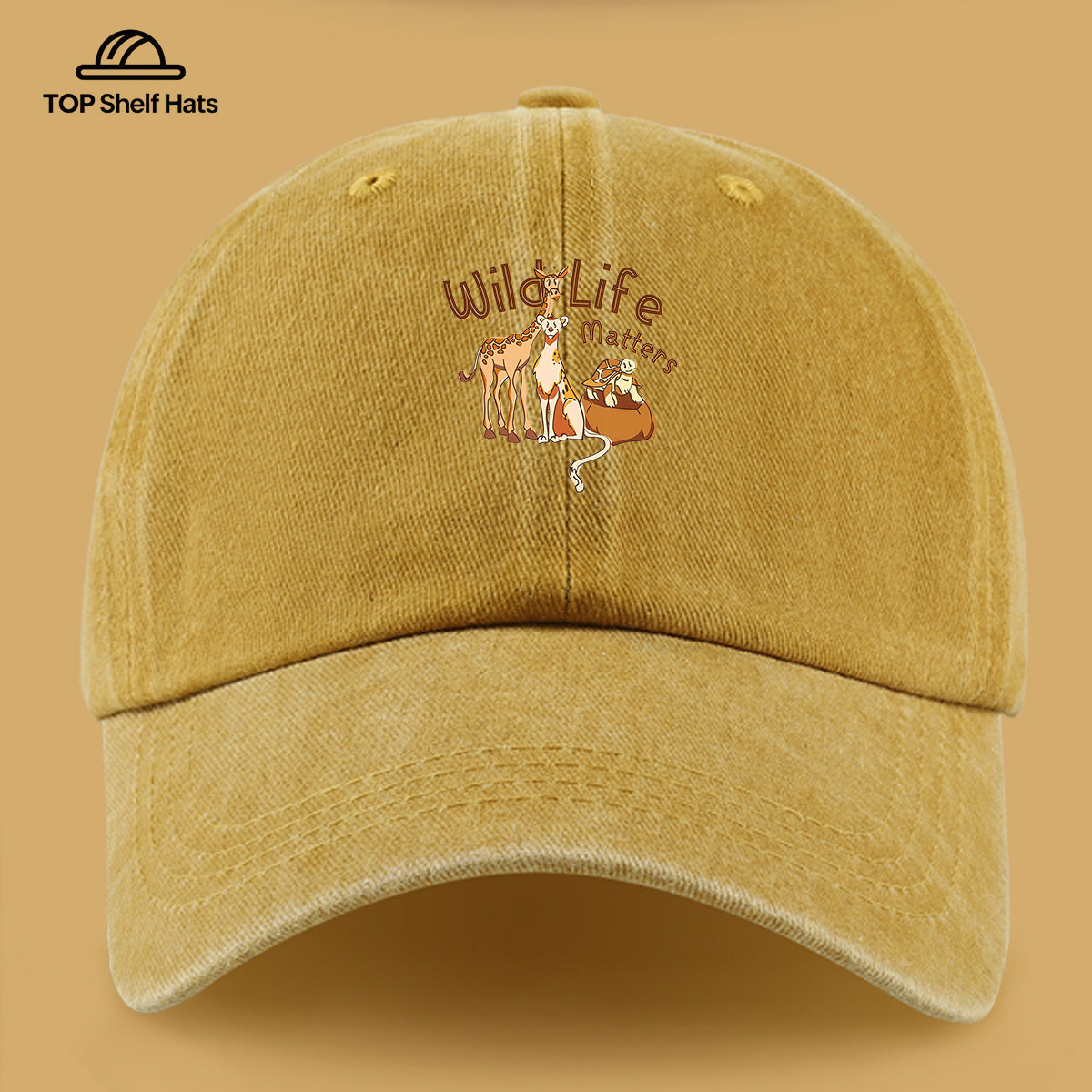 1pc Wild Life Matters Animal Print Baseball Cap - Adjustable Vintage PAPA Trucker Hat Suitable for &, Lightweight Breathable Dad Cap for Outdoor, Beach, Hiking, Skateboarding, Casual Wear - Ideal, Holidays, Urban Style