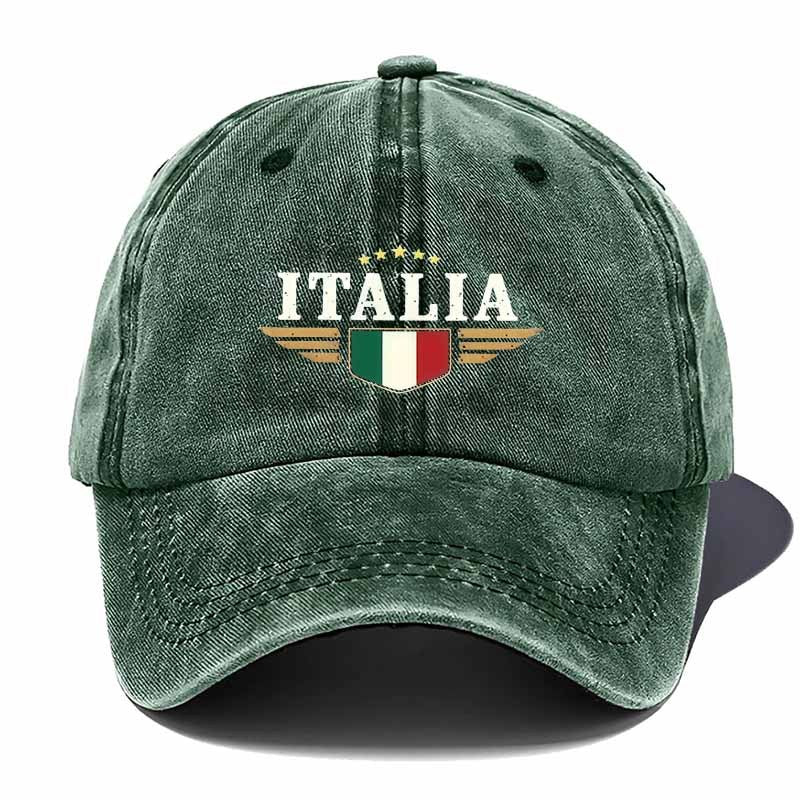 Italian Flag Baseball Cap Suitable for - Lightweight Breathable Hat with Italy Lettering & Tricolor Emblem, Unisex Travel Hat for Men & Women, Italian Heritage Outfit, Outdoor Events & Casual Wear (Durable)