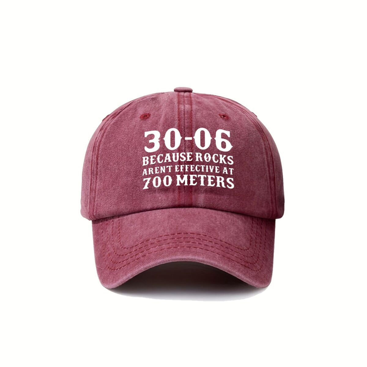 30-06 Because Roses Aren'T Effective at 700 Meters Made of Suitable Material for 2026 New Vintage Duckbill Cap Washed Baseball Cap Men'S Printed Outdoor Fashion Hat Unisex