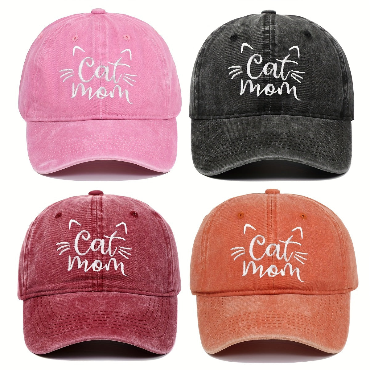 Women'S Adjustable Baseball Cap with a Cartoon Theme, Suitable for Outdoor Wear And Birthdays, Featuring a Hand-Washable Design