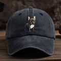French Bulldog Print Baseball Cap, Unisex Adjustable Outdoor Duckbill Hat for Spring/Summer Sun, Trendy Sun Hat