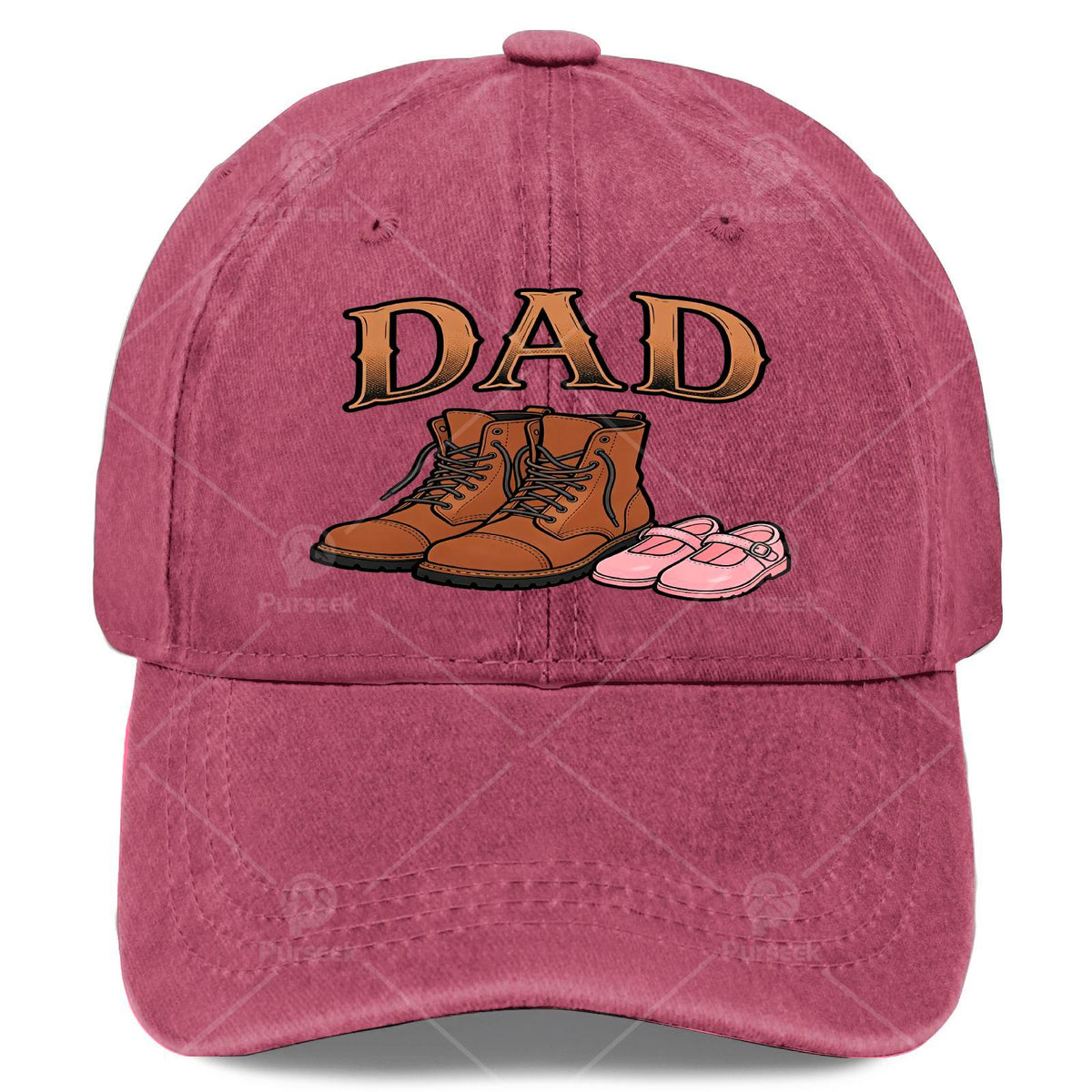 Proud Father of a Daughter, Vintage Boots, Unisex Baseball