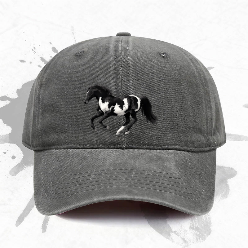 1P 1pc, Adjustable Baseball Cap with Horse Head Print, Lightweight Printed Women's Hat, an Ideal Gift for Weddings, Parties, and Birthdays, a Trendy Men's Cap