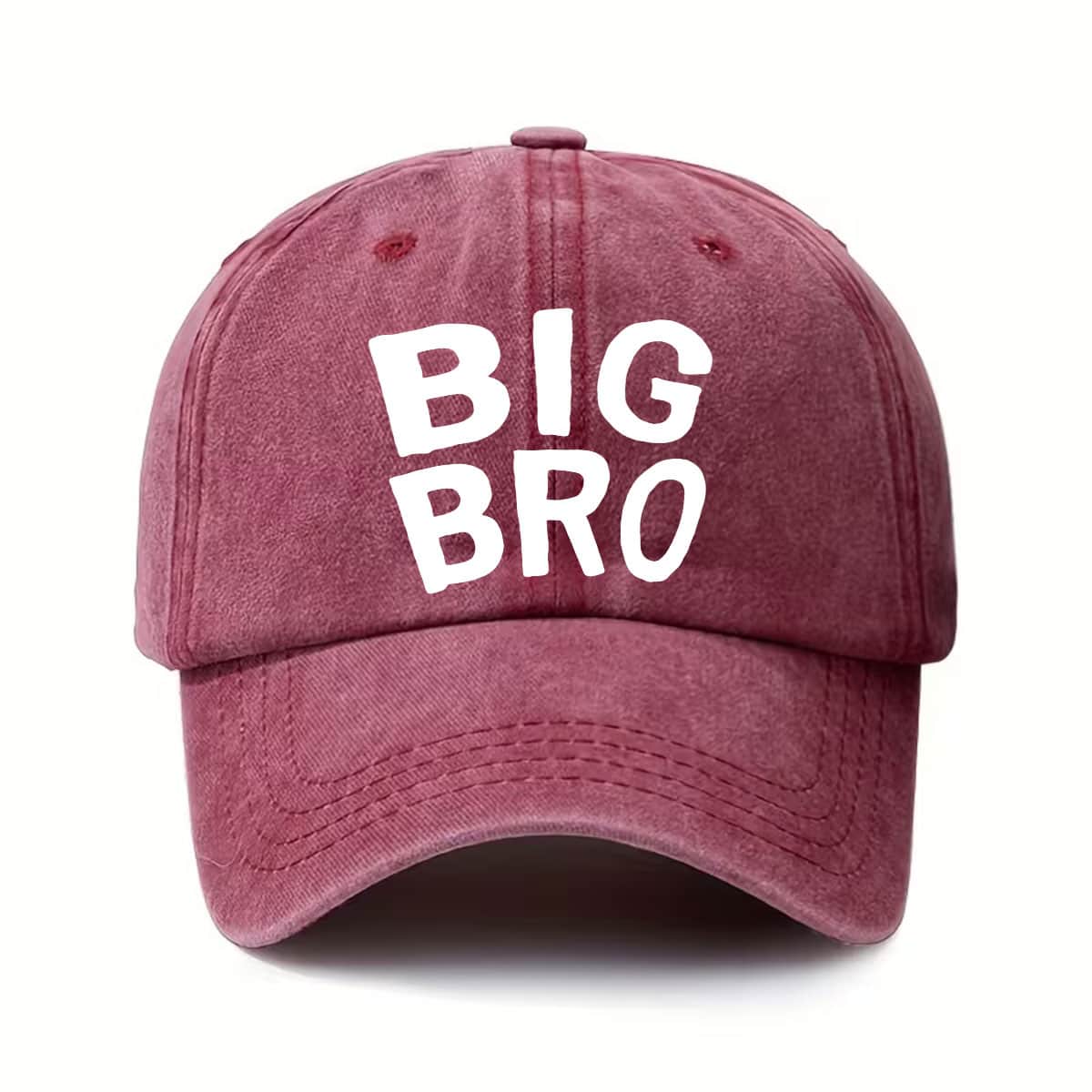BIG BRO Letter Print Trucker Hat - Adjustable Buckle Hat with BIG BRO Printed, Breathable Six-Panel Design, Unisex Baseball Cap, Lightweight And Hand Washable