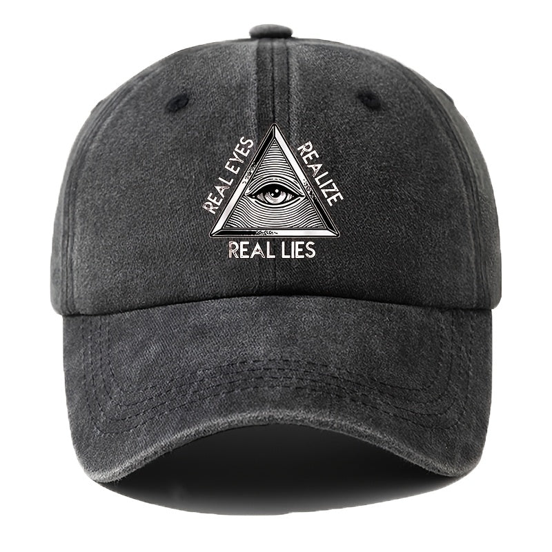 A Men'S Baseball Cap with Cartoon Print, Adjustable, Fashionable And Versatile, Suitable for Outdoor Camping, Hiking, Fishing