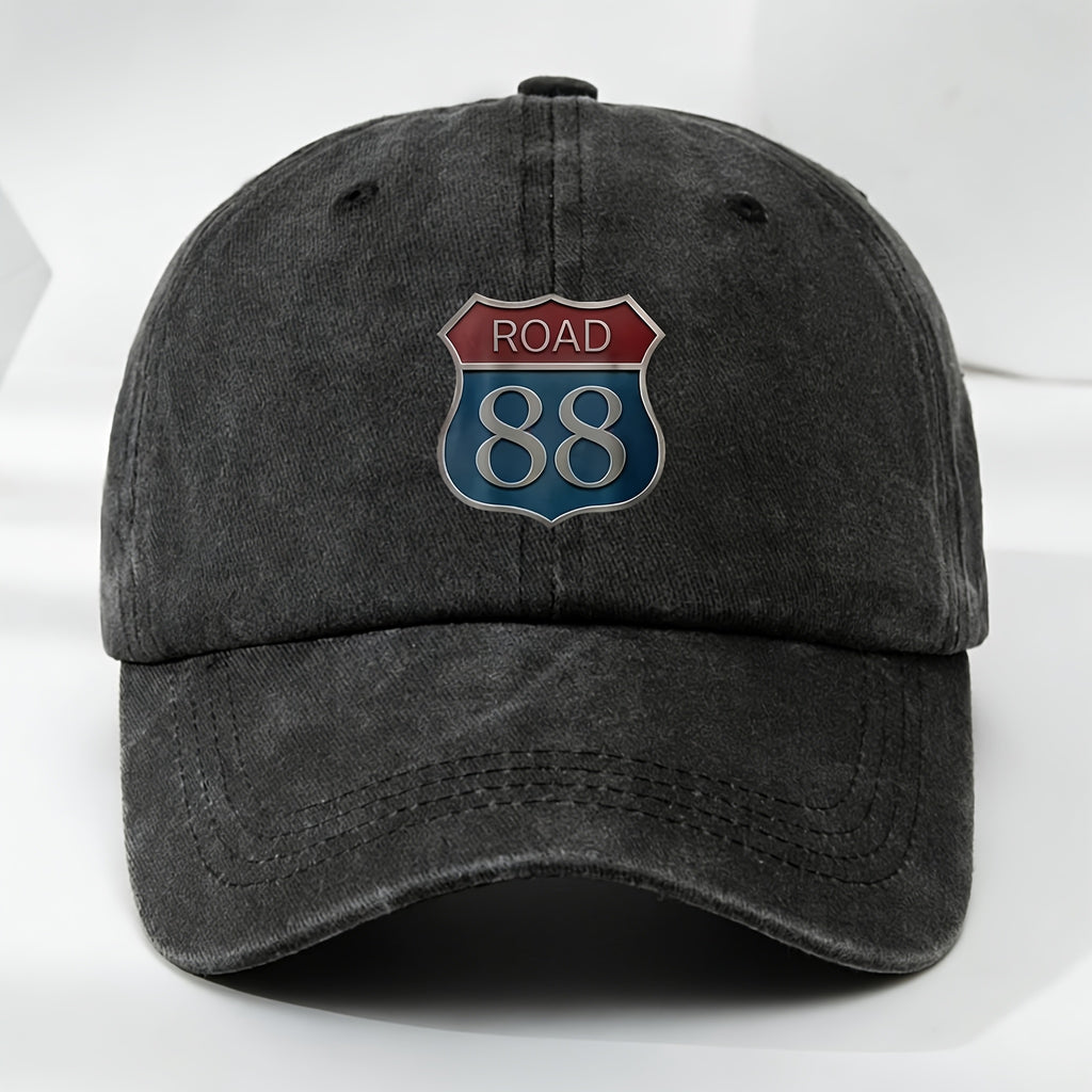 Men'S Summer Casual Washed Baseball Cap, Lightweight Adjustable Outdoor Sun Hat for Everyday