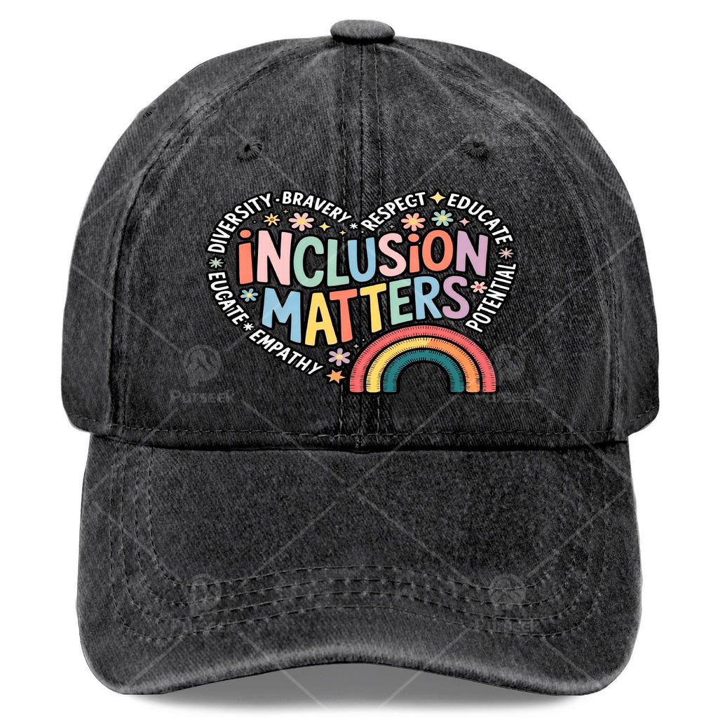 Inclusion Matters Special Education Teacher SPED Autism Baseball Hat Unisex
