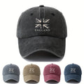 A Versatile British Flag Baseball Cap for Both Men And Women, a Classic Vintage Washed Outdoor Lightweight Curved Brim Hat, a Trucker Hat, Suitable for Outdoor Vacations, Camping, And Other Leisure Occasions