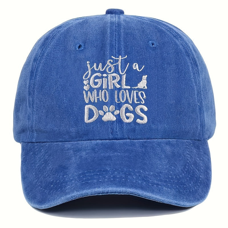 Embroidered Letter Washed Baseball Cap, All-Season Suitable, Unisex Trucker Hat, Breathable And Adjustable Golf Cap, Women'S Summer Fashion Curved Brim Cap, Men'S Y2K Couple'S Hat