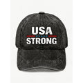 Men' & Women' Vintage Motivational Baseball Cap with Strong Text Print - Adjustable Pull-String Hat, Machine Washable Retro Suitable for Casual Streetwear, Gym, Office, Anniversary Gifts
