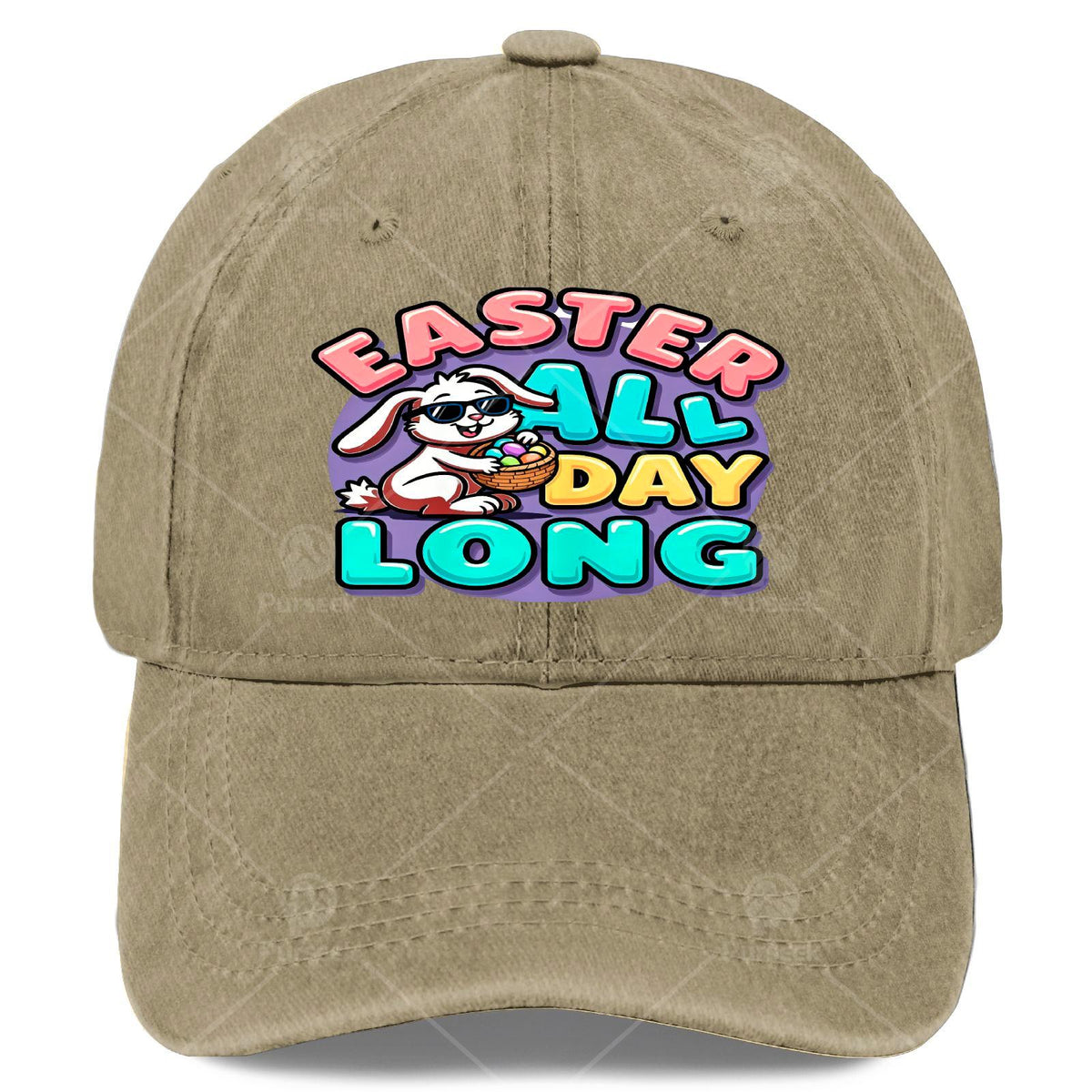 Boys Easter Weather Looks Perfect Baseball Hat Unisex Fashion Washed Distressed