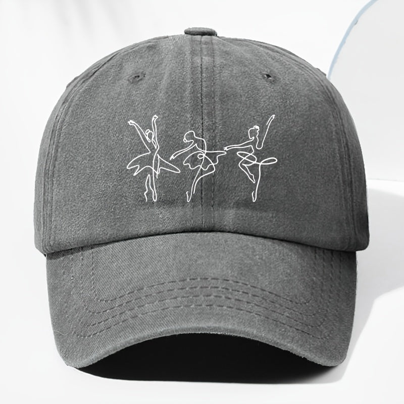 Unisex Printed Washed Vintage Baseball Cap Fashion Men Women Sun Hat Adjustable Size Trucker Cap Suitable for All Seasons Daily Wear