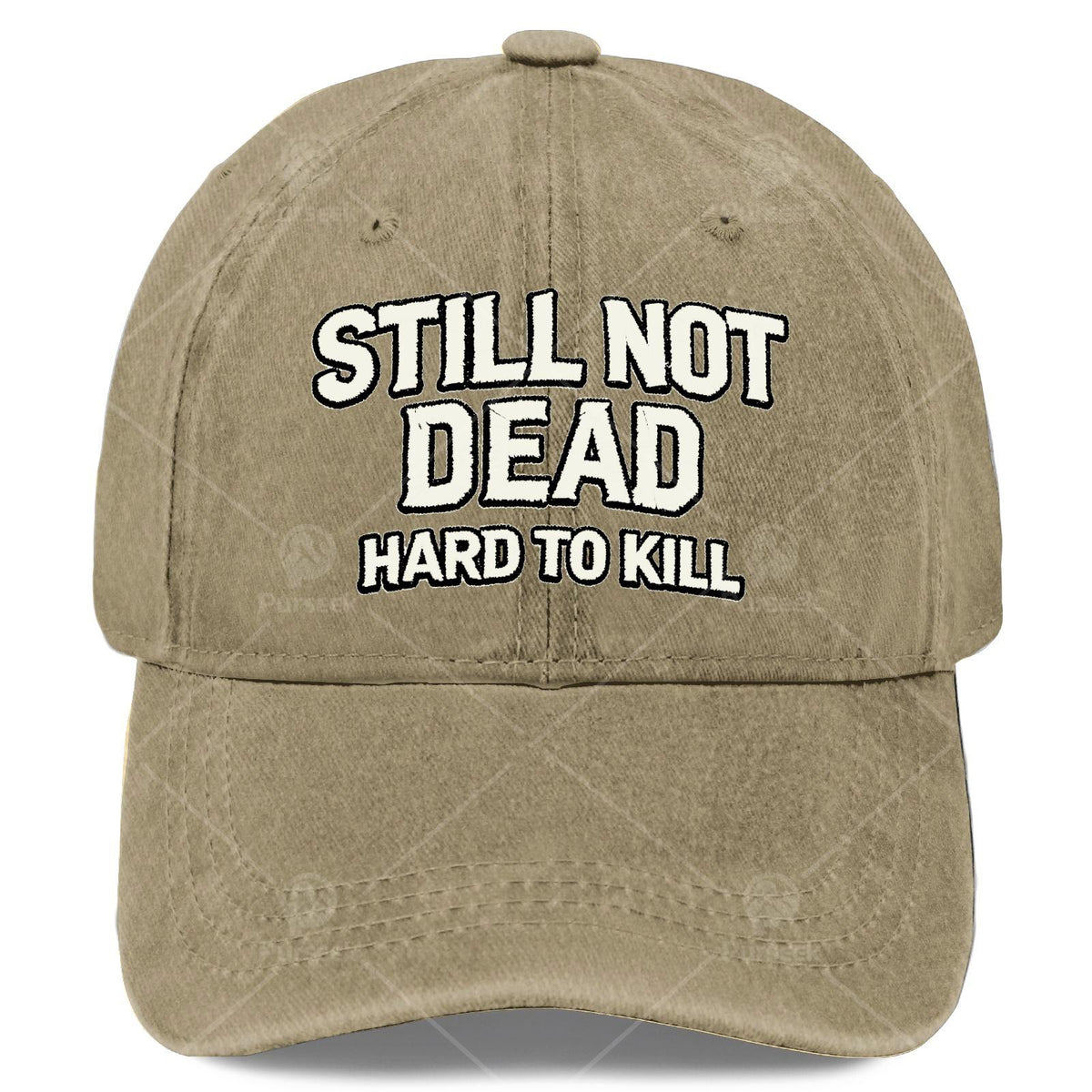 Still Not Dead Retro Baseball Cap for & - Vintage Washed Distressed Unisex Hat with Full-Body Iconic Print, Suitable for Christmas, Games, 4th of Events - Lightweight Round Cap