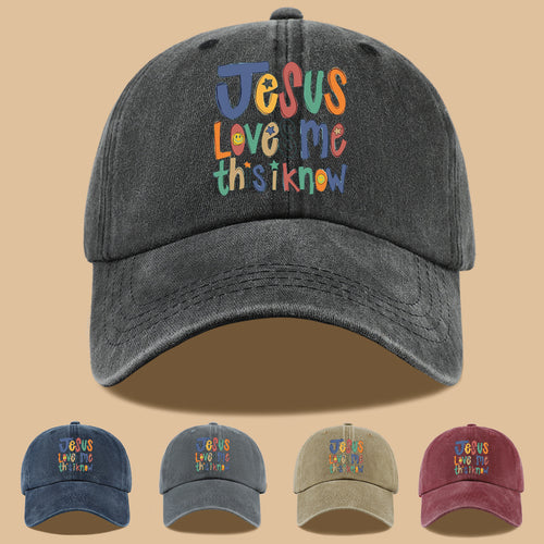 1pc Christian-themed Printed Baseball Cap with a Warm and Affectionate Design, Featuring Rounded, Cute, and Colorful Text. Lightweight, Comfortable, and Breathable Sun Hat with a Stylish, Simple, and Aesthetically Pleasing Look. Adjustable Size