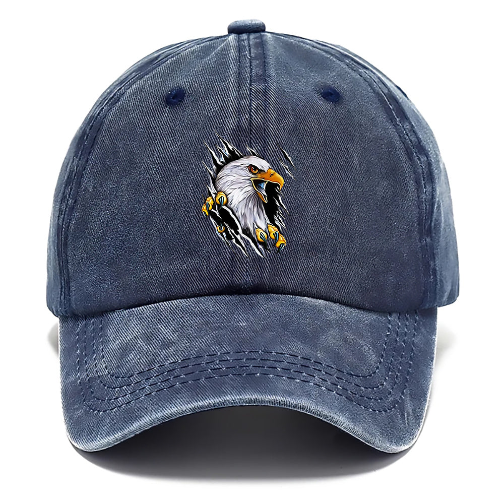 1pc Eagle Print Baseball Cap | Breathable Curved Brim, Adjustable Size, Lightweight And Durable, Unisex, Ideal For Outdoor Activities, Beach And Casual Wear, Available In Multiple Colors