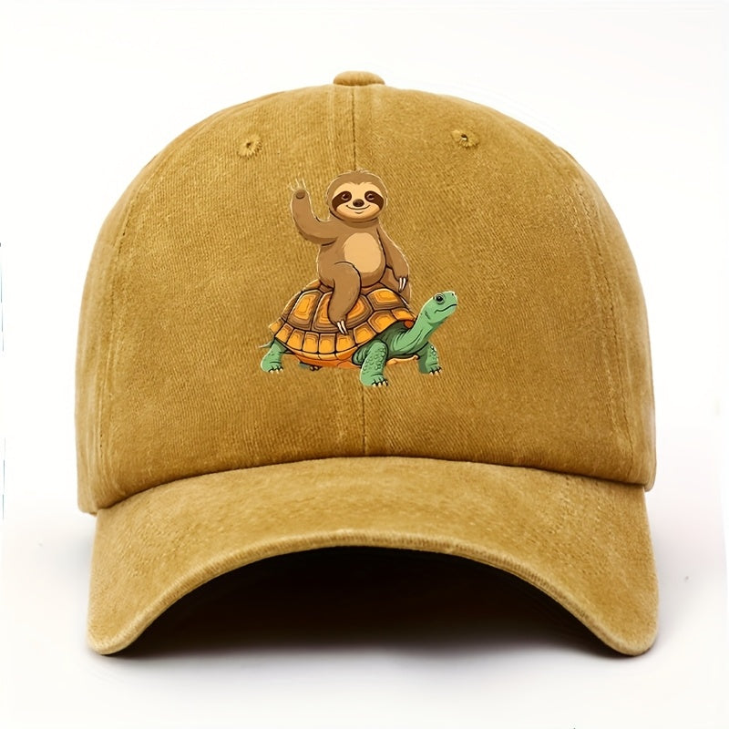 Don'T Worry, I'M Here for The Sloth. Cute Sloth, Gift for Sloth Lovers, Pattern Printed Women'S Baseball Cap, Casual Spring Summer Outdoor Fashion Casual Versatile Hat Unisex