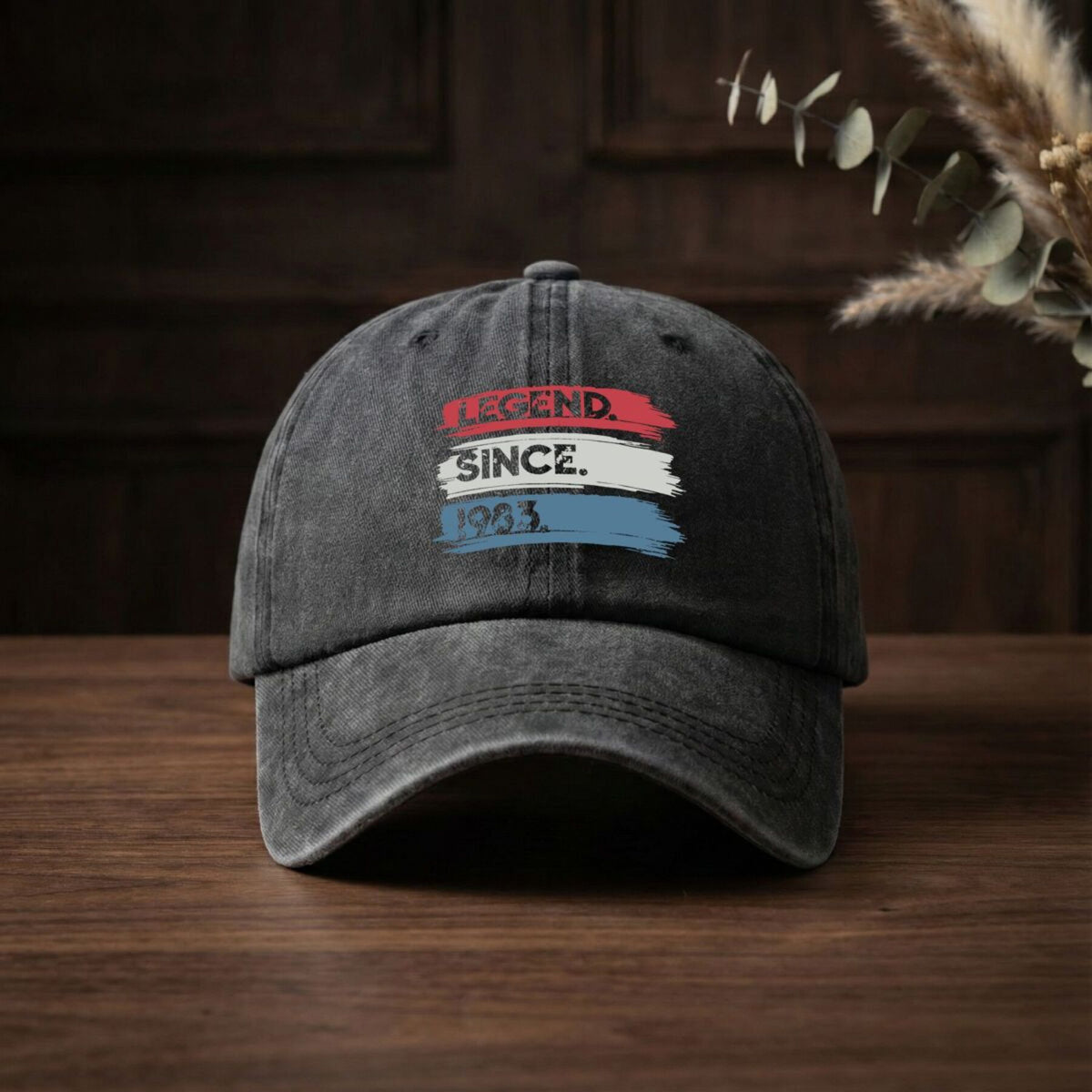 Legend Since 1983 Retro Badge Outdoor Adventure Printed Baseball Cap Men's Breathable Universal Cap Summer Sun Trucker Hat