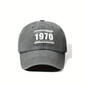 1970 Classic Vintage Washed Distressed Duckbill Cap, Unisex, Outdoor Baseball Cap, Adjustable, Washed Vintage Style, Lightweight And Breathable Golf Cap