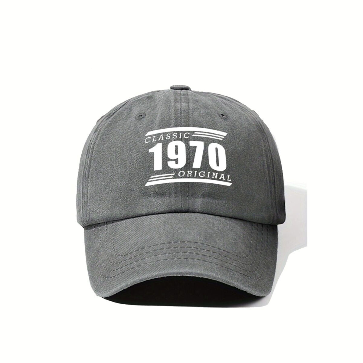 1970 Classic Vintage Washed Distressed Duckbill Cap, Unisex, Outdoor Baseball Cap, Adjustable, Washed Vintage Style, Lightweight And Breathable Golf Cap