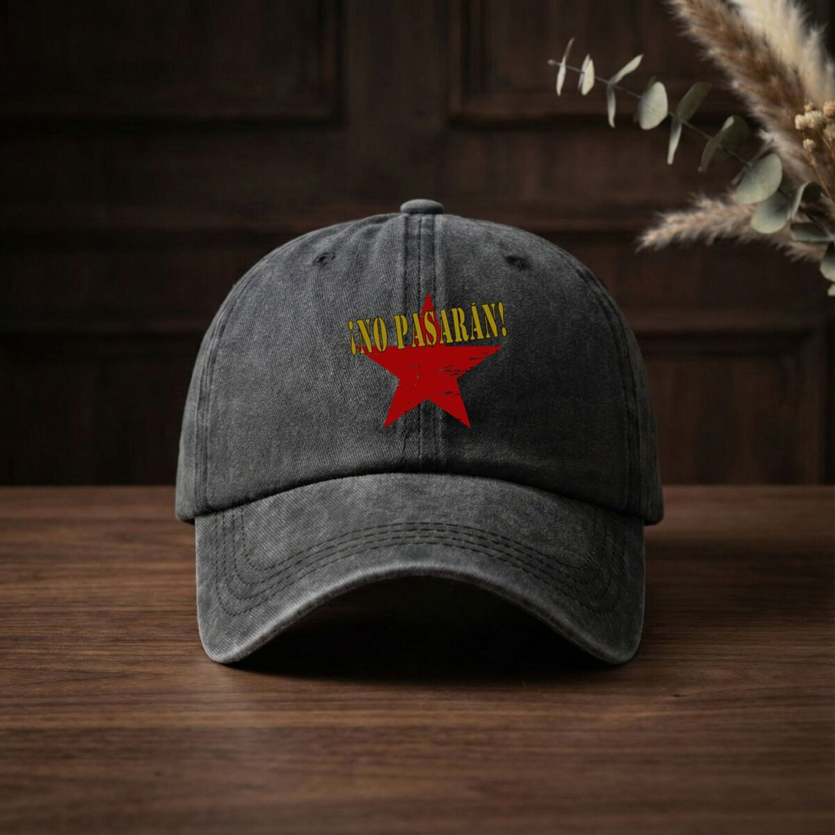 No Pass Political Themed Resistance Art 2026 New Vintage Duckbill Cap Washed Baseball Cap Men'S Printed Outdoor Fashion Hat Unisex