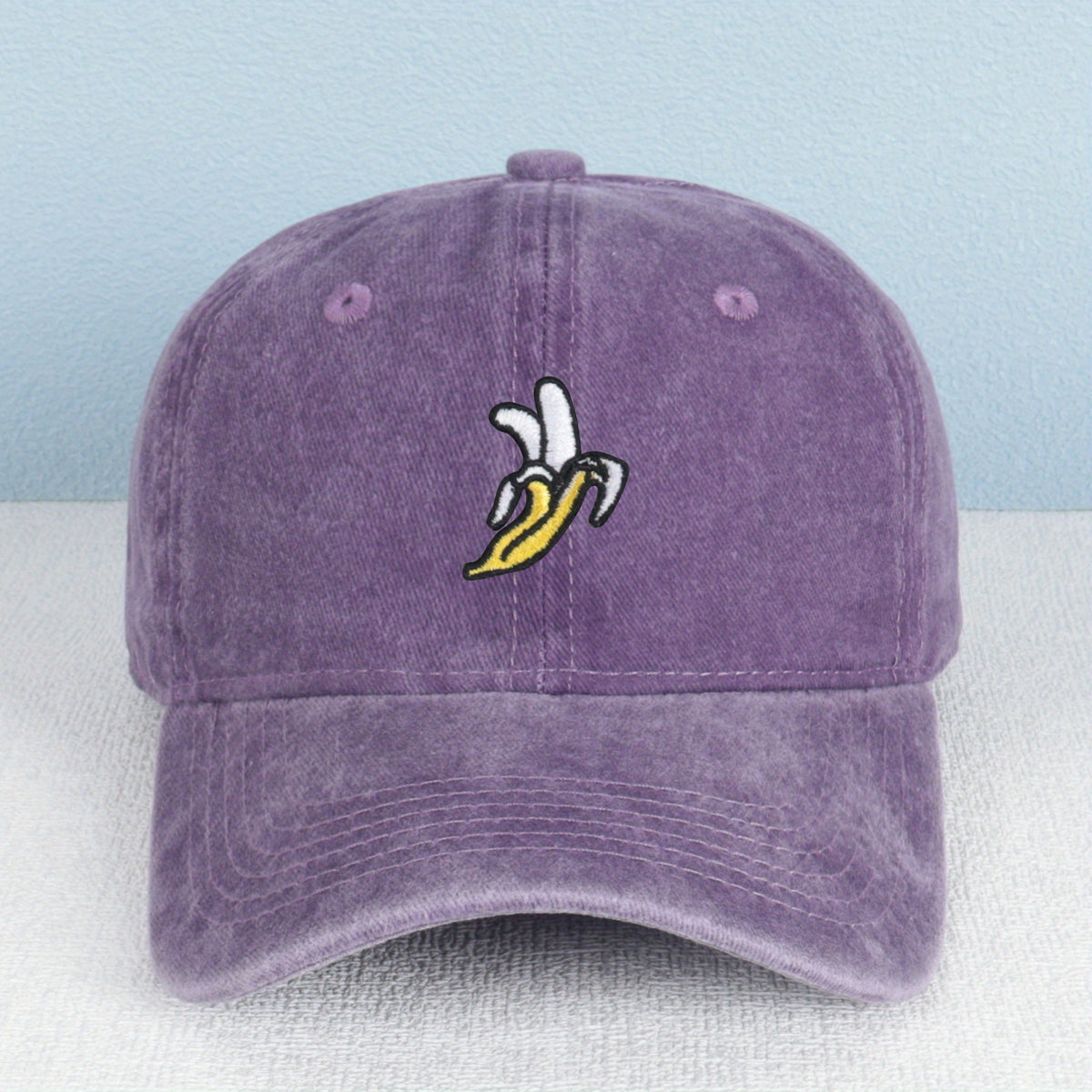 Fashion Banana Embroidery Baseball Cap Adjustable Unisex Hat Multi-color Retro Style Women's Hat