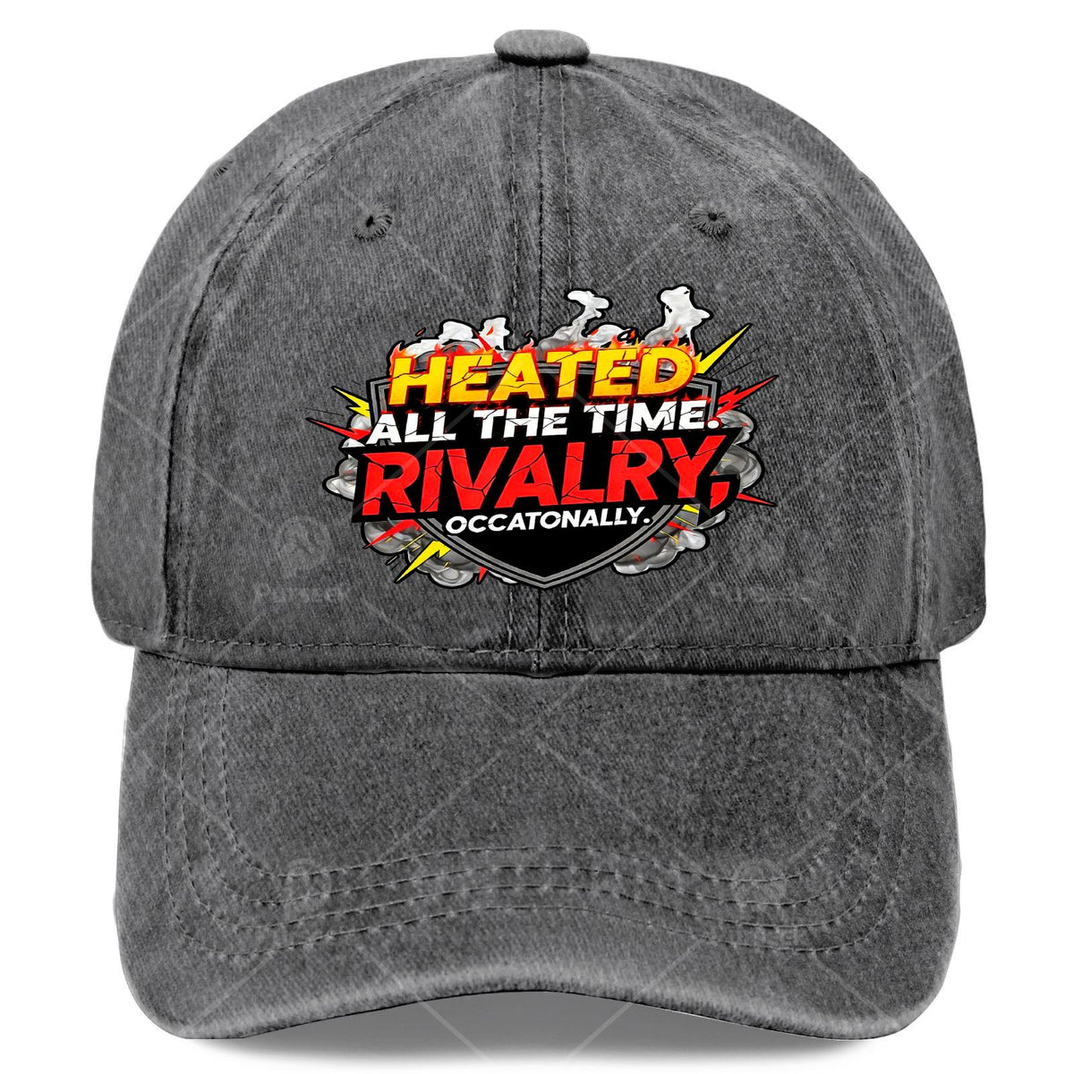 Funny Heated All The Time Rivalry Occasionally Quote Baseball Hat Unisex