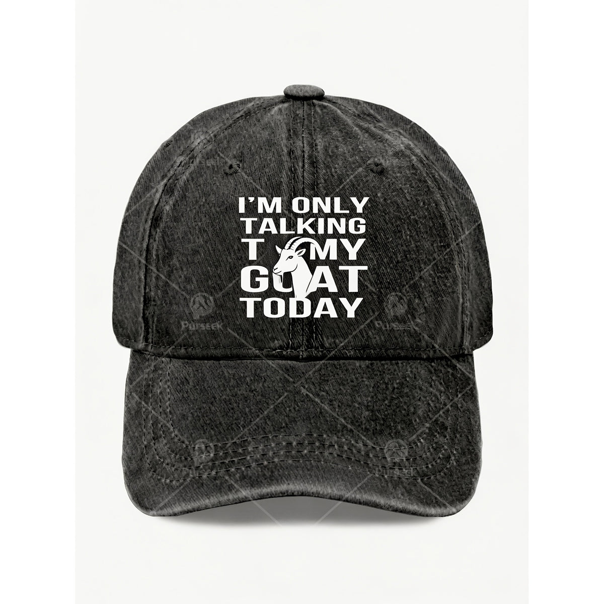 Funny Goat Quote Cap for Men Women Vintage Casual Street Style Hat for Anniversary And Celebration