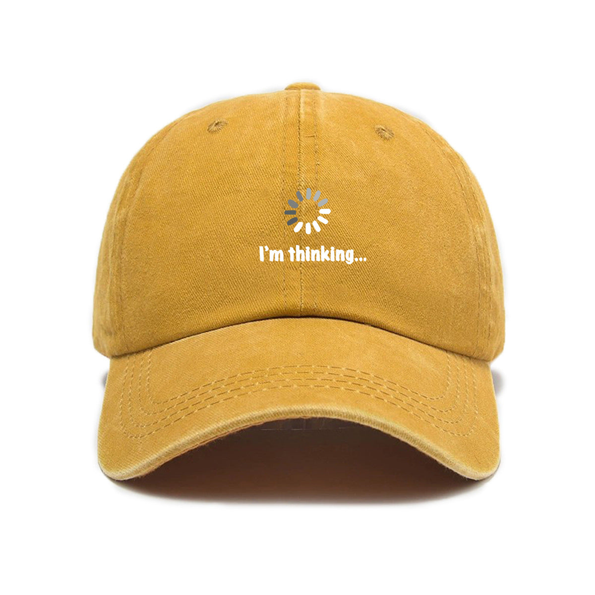 Unisex Cross-Border Versatile Fashion Trend Symbol Print Washed Distressed Soft Top Sun Visor Baseball Cap