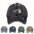 Unisex Washed Baseball Cap with Matchman Freedom - Humorous Novelty Hat Suitable for Friday Parties, Commuting & Casual Wear, Machine Washable Cap with Pull Tab Closure, Full-Print Matchstick Graphic for Themed Outfits