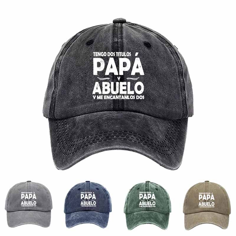 Elegant Spotted Casual Baseball Cap - Minimalist Title Text Hat Suitable for Father's Day, Teacher Gifts, Back-to- & Graduation Events