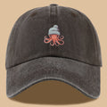 1pc Octopus Print Baseball Cap, Lightweight, Comfortable, and Breathable Outdoor Sun Hat, Stylish, Simple, and Aesthetic, Adjustable Size Baseball Cap for Men and Women, Trucker Dad Hat, Mom's Beach Vacation Hat, Suitable for Outdoor Fishing