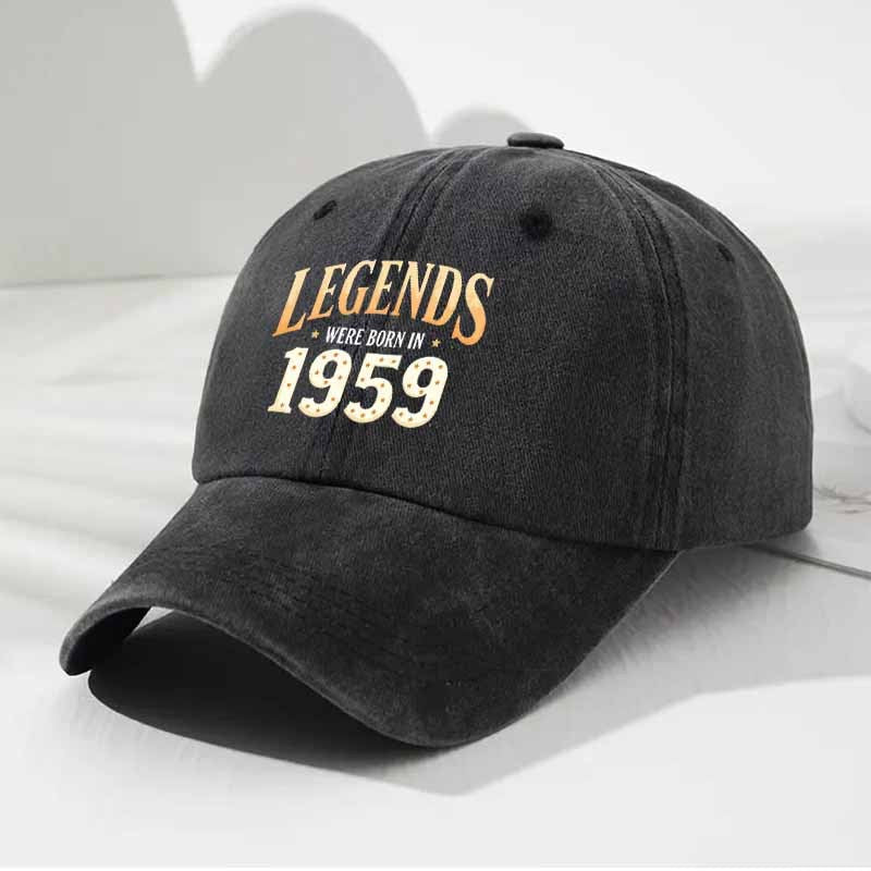 Vintage 1959 Baseball Cap | Retro Sporty Polyester Casual Hat, Hand Washable, Suitable for Various Holidays and Seasons