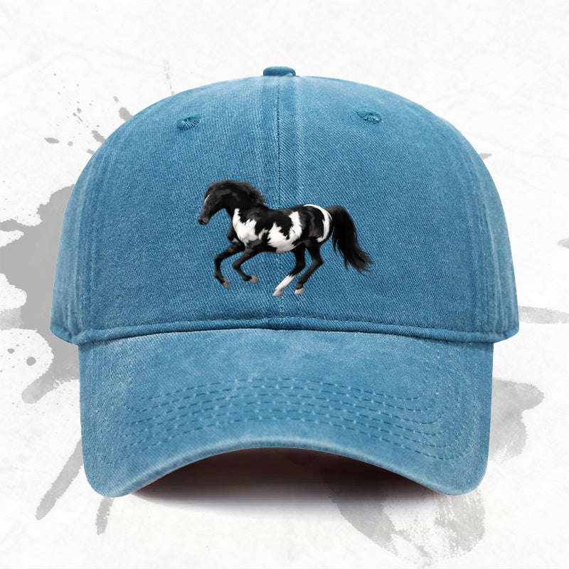 1P 1pc, Adjustable Baseball Cap with Horse Head Print, Lightweight Printed Women's Hat, an Ideal Gift for Weddings, Parties, and Birthdays, a Trendy Men's Cap