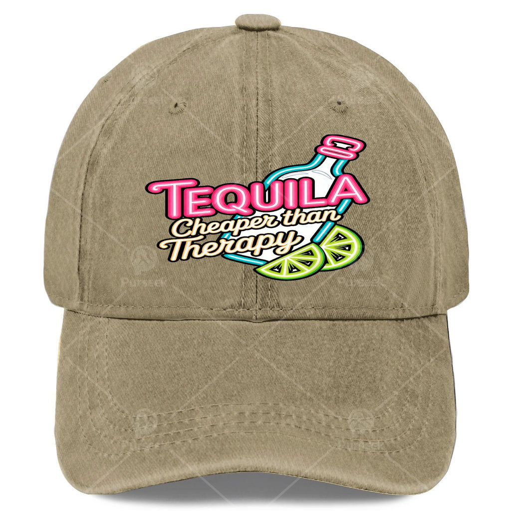 Funny Tequila Drinking Baseball for & - Retro Full-Body Tequila Print Suitable for Cinco De Mayo Parties, Christmas, Games, 4th of - Lightweight Washed Unisex Hat with Iconic